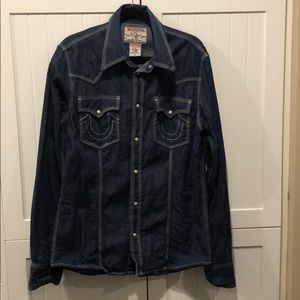 True Religion Brand Jeans Rocky Denim Button Down